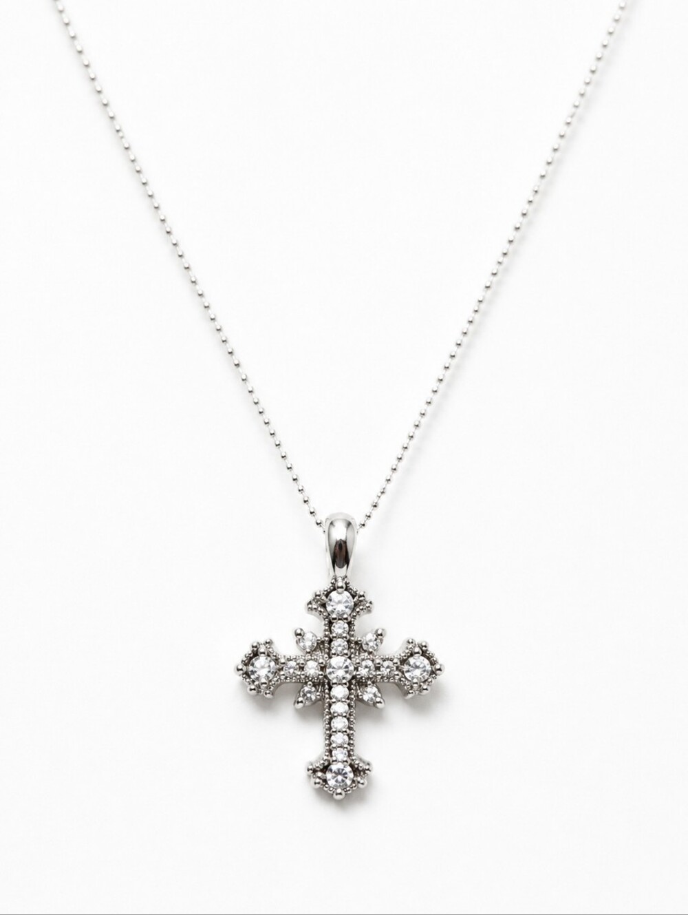 Premier Designs NWT Crystal Cross Pendant Necklace